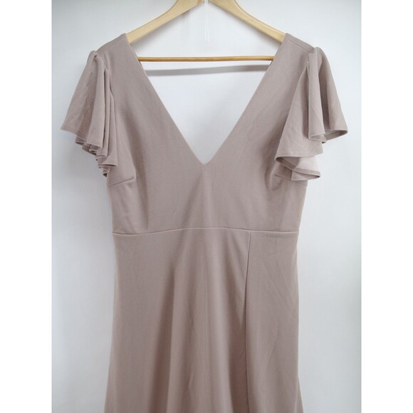 Birdy‎ Grey BRAND NEW Women Hannah Empire Crepe Dress Taupe XL - Picture 4 of 11